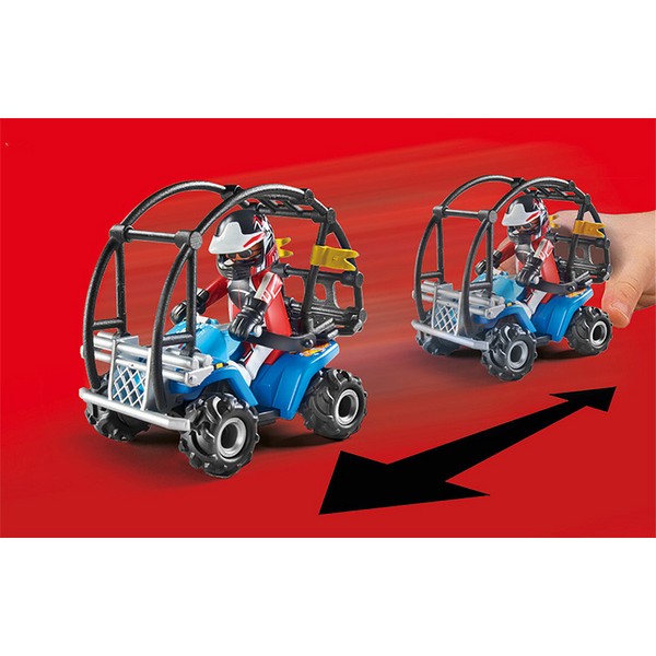 Playmobil 70820 Starter Pack Kaszkadőr quaddal és lángoló rámpával
